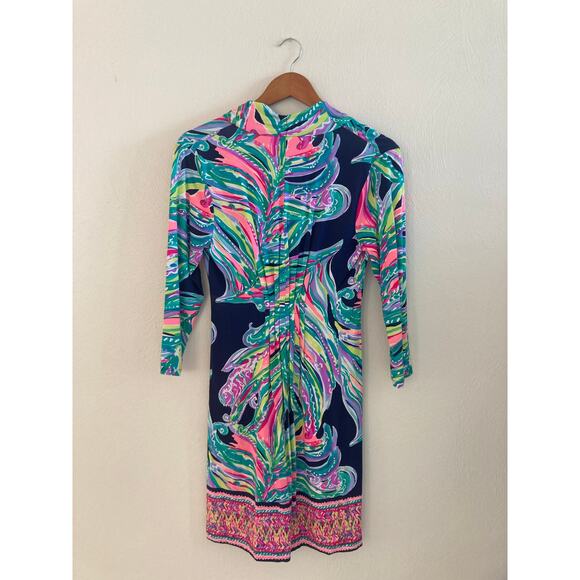 EUC Lilly Pulitzer Margate Bright Don't Leave Me Hanging Dress S - Picture 4 of 10